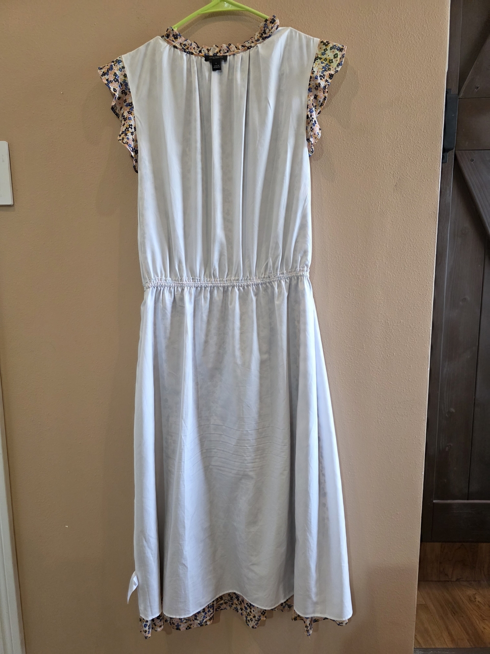 Ann Taylor Factory White Midi Dress with Floral Print Size L - Picture 12 of 14